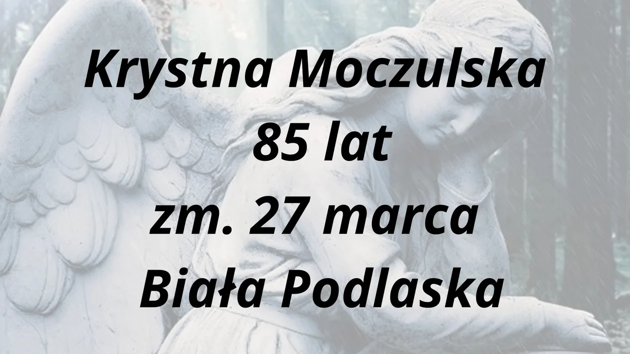 Nekrologiz powiatu bialskiego ( 27.03 - 04.04 20024r)