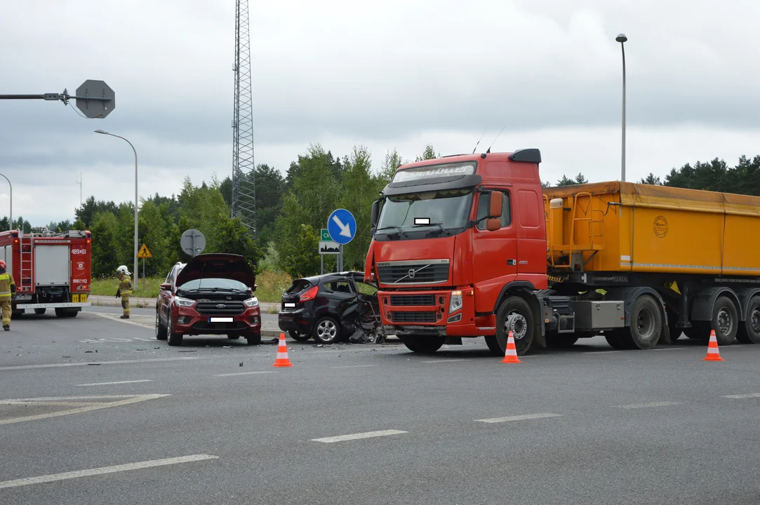 Kolizja na skrzyżowaniu w Chodlu