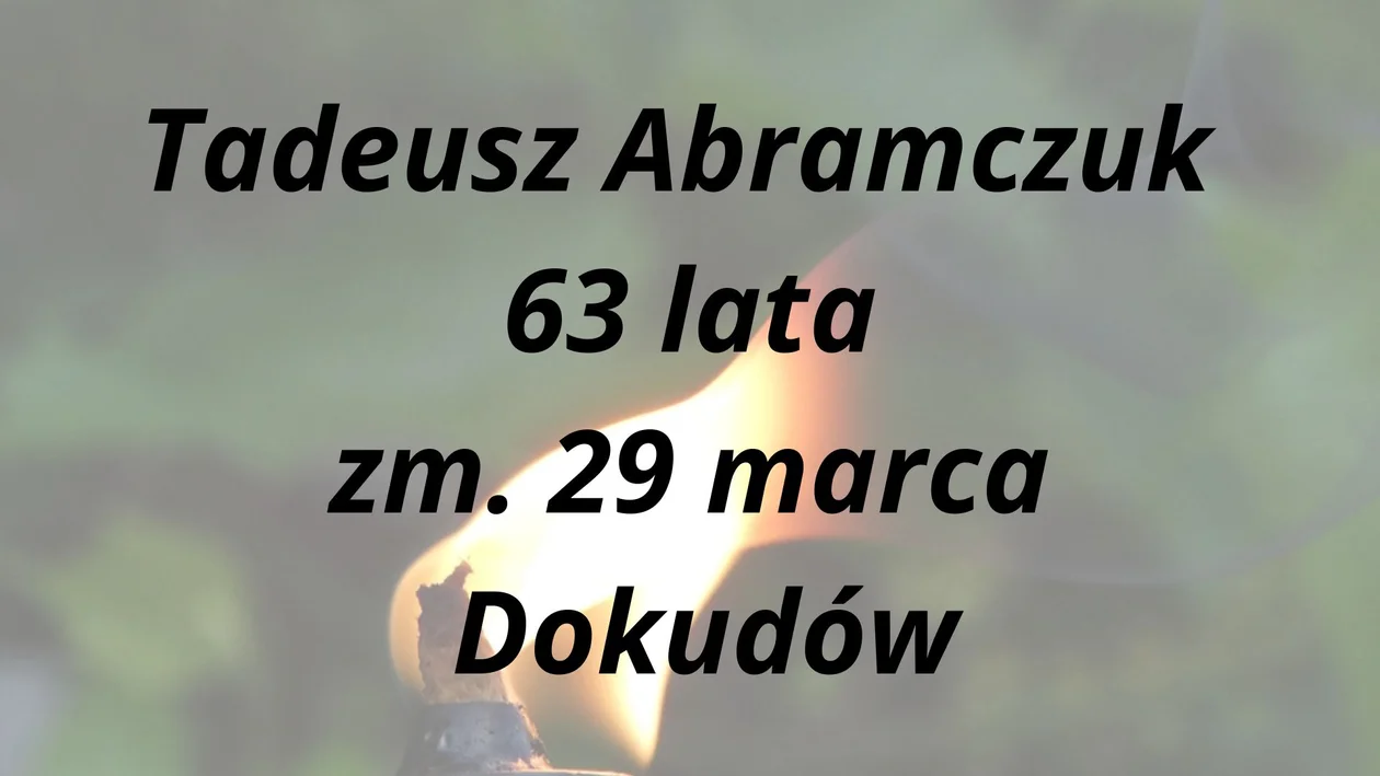 Nekrologi powiat bialski