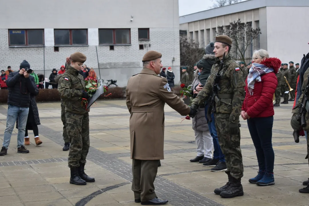 Przysięga żołnierzy WOT w Puławach