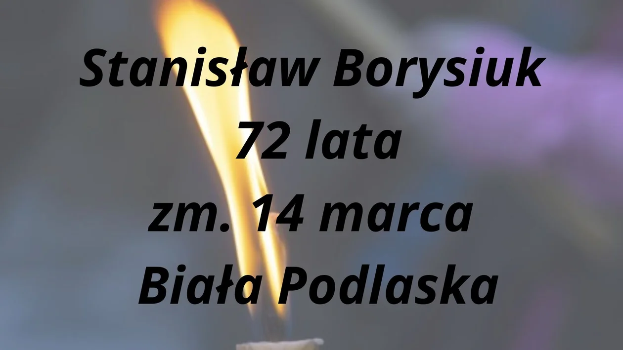 Zmarli od 14 do 21 marca - powiat bialski