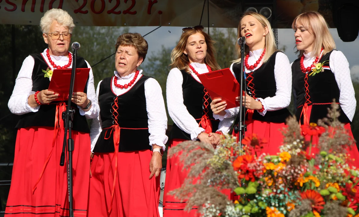 Występy i konkursy na dożynkach w Uścimowie