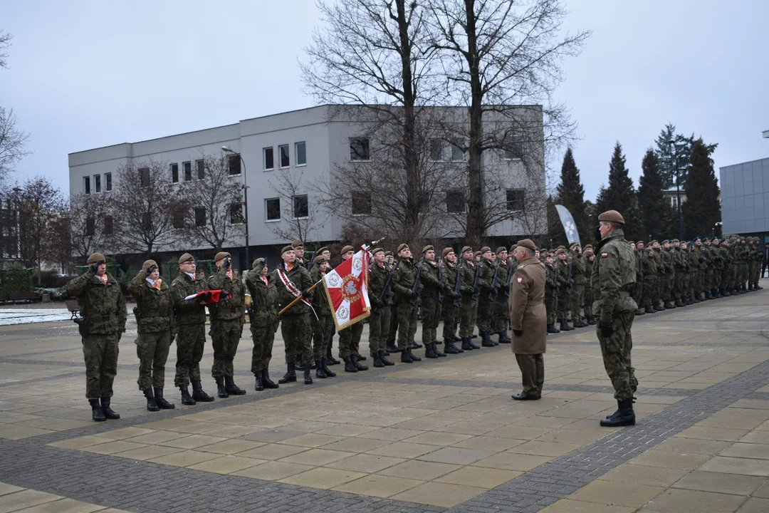 Przysięga żołnierzy WOT w Puławach