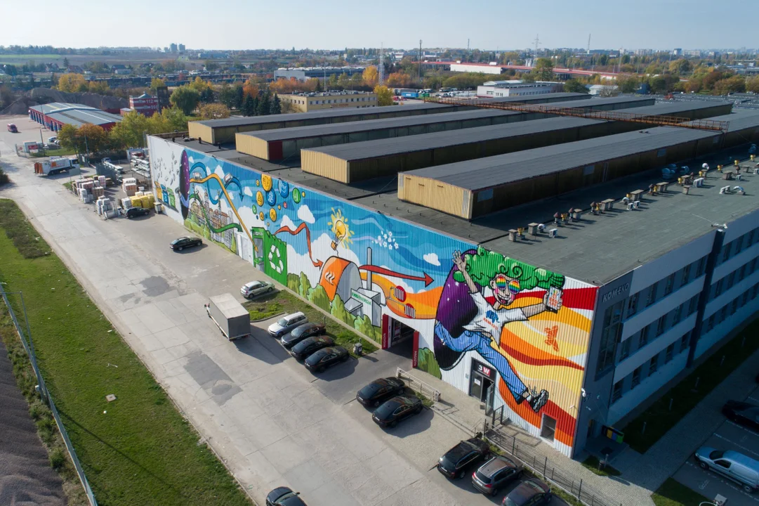 Lublin: Ekologiczny mural na Centrum Recyklingu już gotowy
