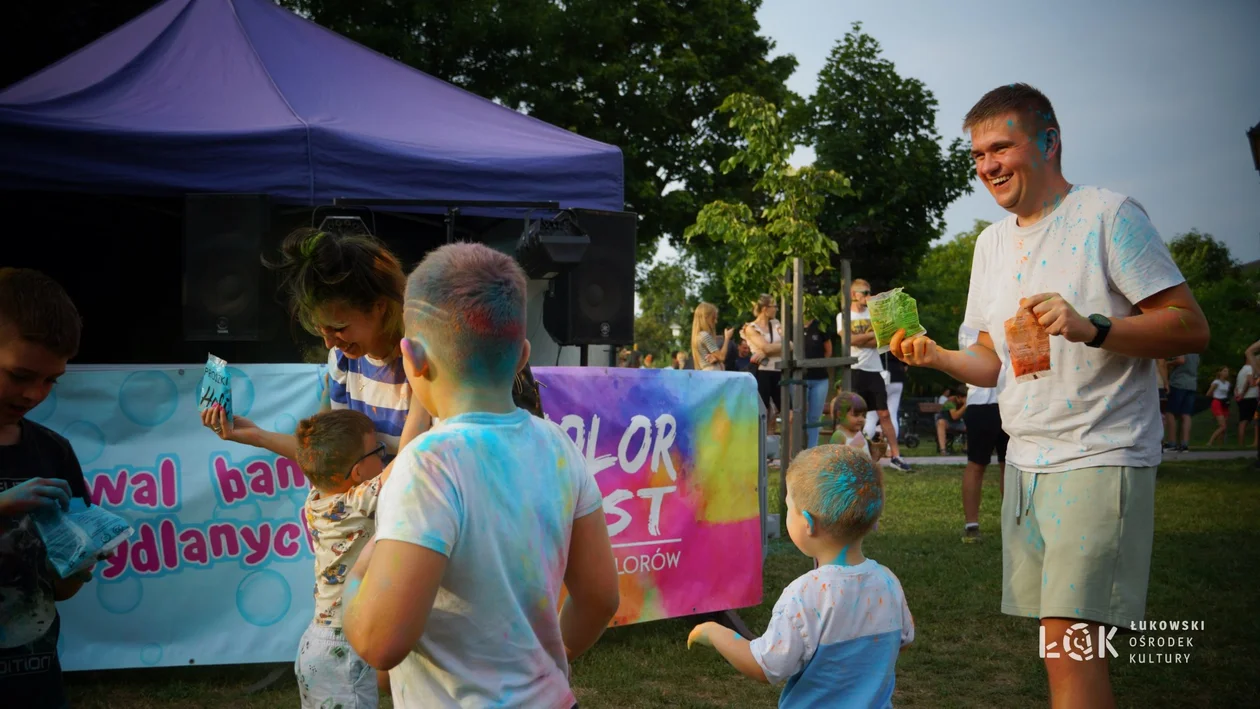 Festiwal Balonów, Baniek Mydlanych i Kolorów w Parku Miejskim w Łukowie