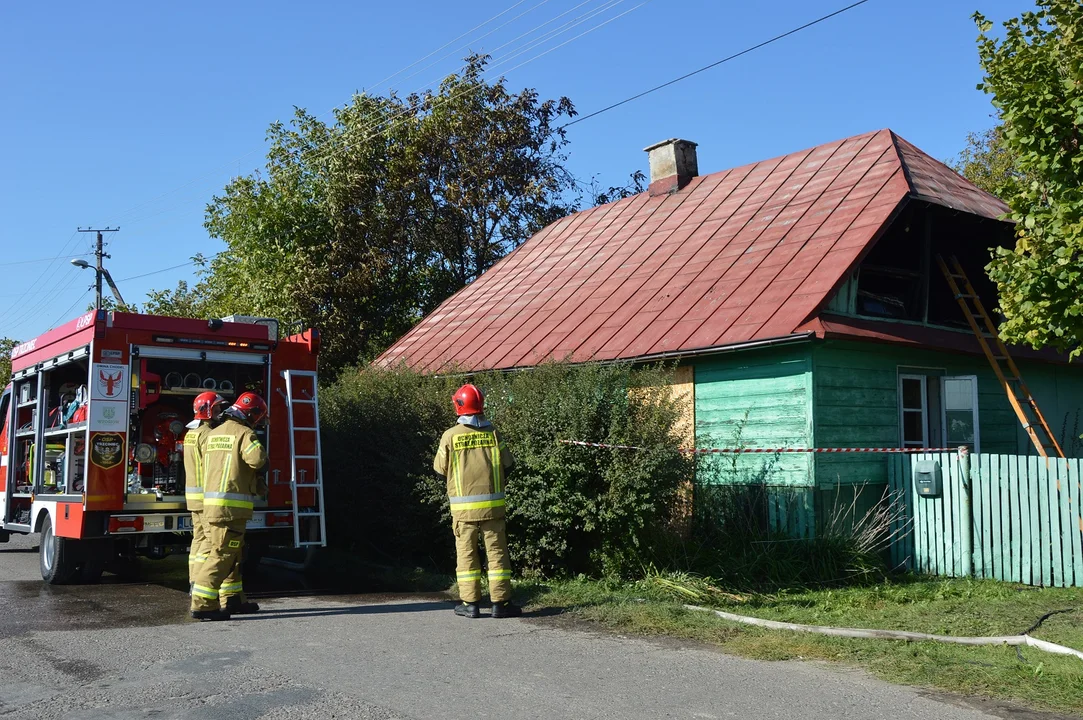 Pożar domu w Trzcińcu