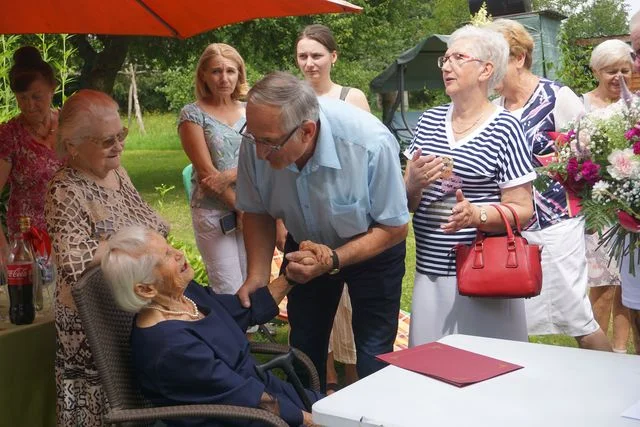 100 - lecie urodzin mieszkanki gminy Nałęczów