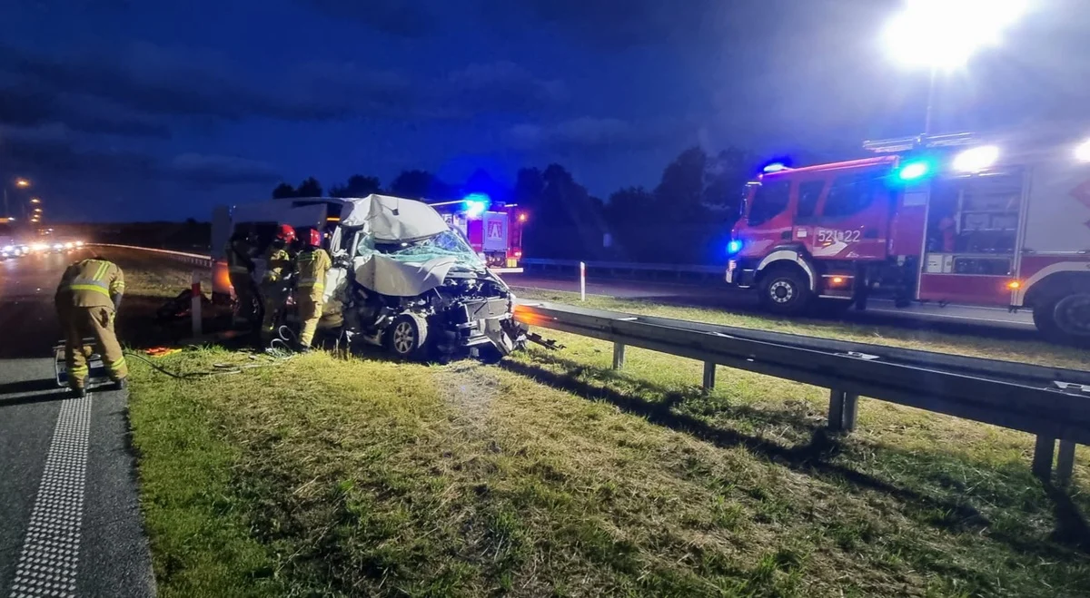 wypadek na S17 w Moszczance