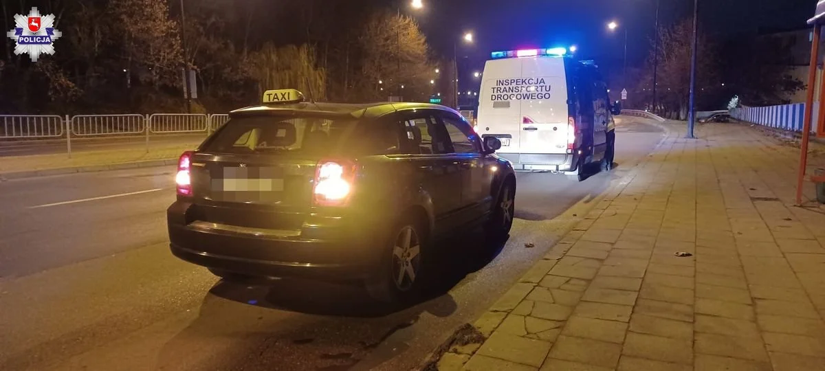 Lubelska policja sprawdziła taksówki "na aplikacje". Wpadł m.in. kierowca bez polskiego "prawka"