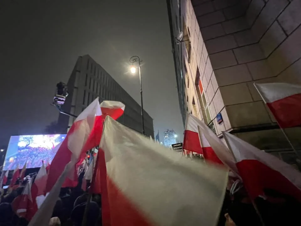 W Warszawie protestują członkowie PiS z Łukowa