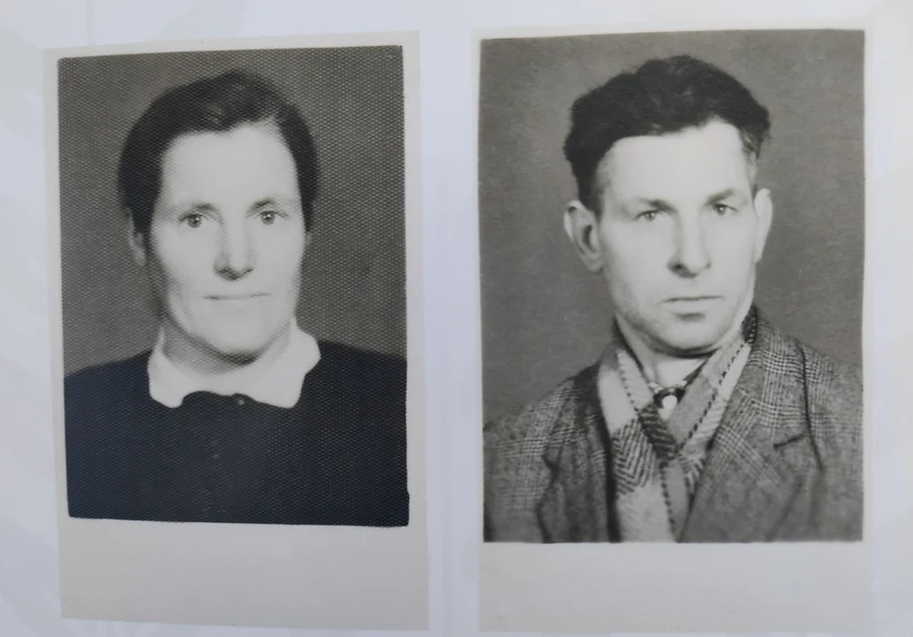 Pani Emilia Grudzień z mężem na fotografiach sprzed lat (fot. archiwum rodzinne)