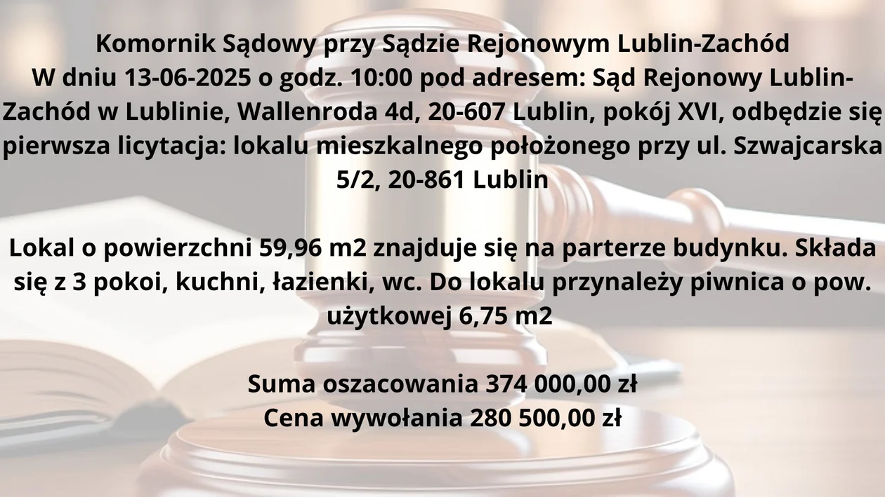Licytacje komornicze mieszkań