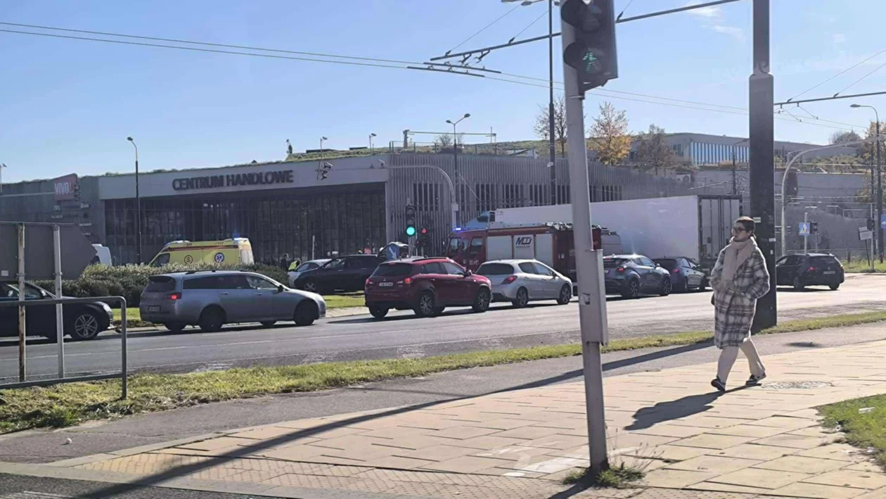 Trzy osobówki zderzyły się obok Zamku Lubelskiego