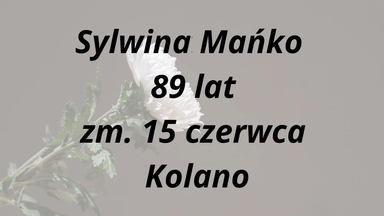 Nekrologi z Parczewa ( 15 - 25 czerwca)