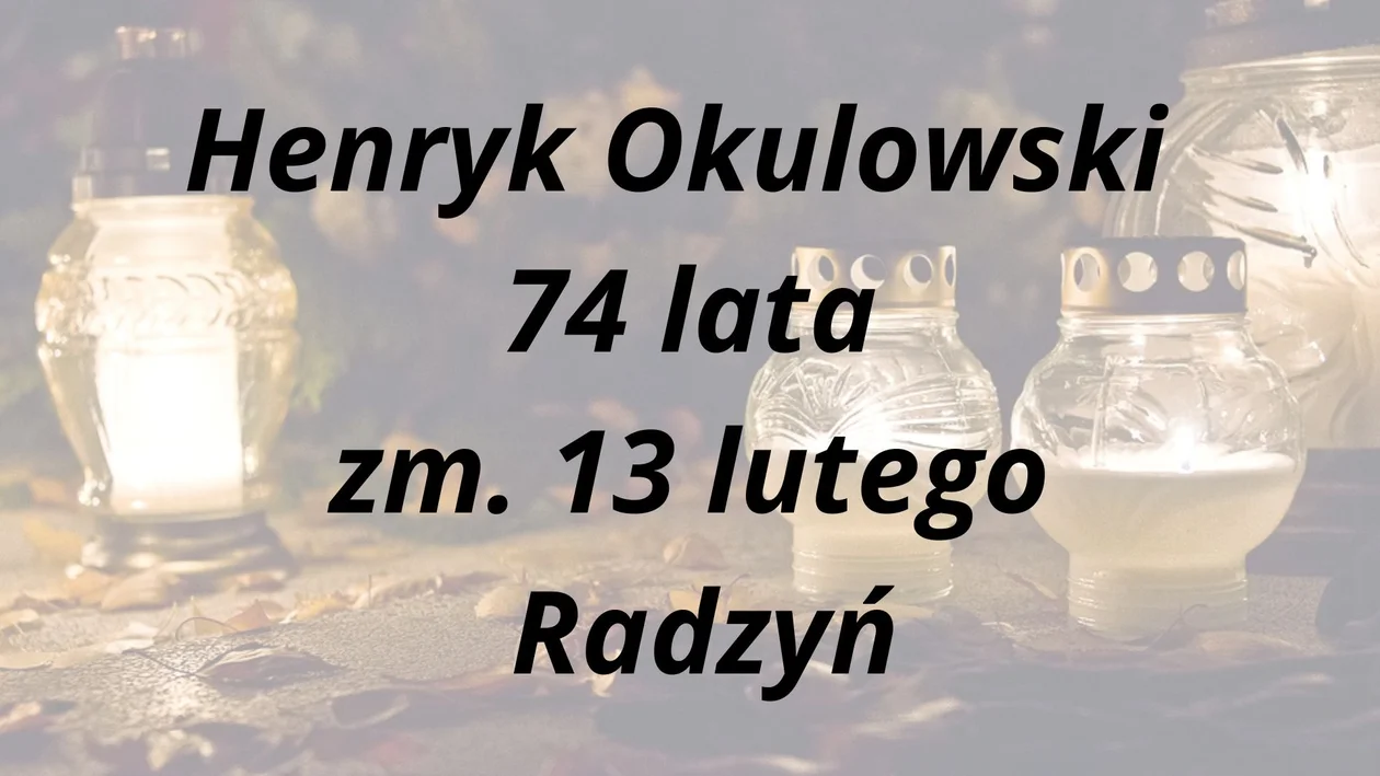 Nekrologi Radzyń