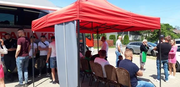 Zbiórka krwi dla Szymonka Kościeszy w Toczyskach
