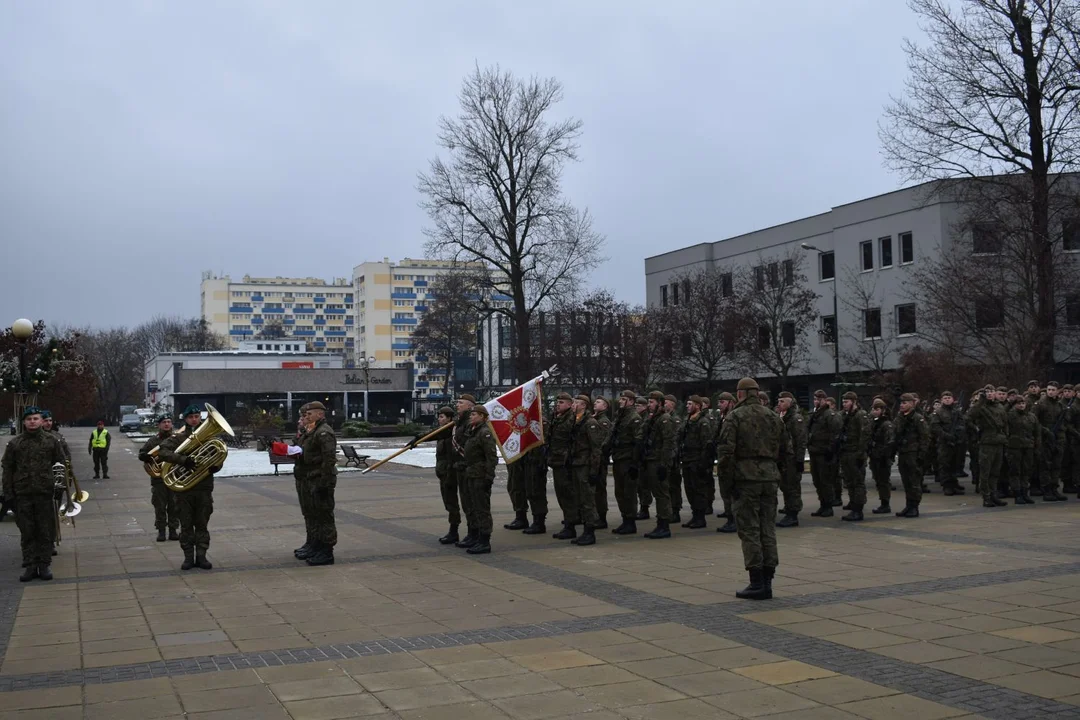 Przysięga żołnierzy WOT w Puławach