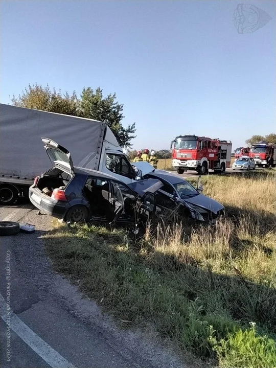 Powiat radzyński: Wypadek drogowy na dk 63. Jedna osoba ranna