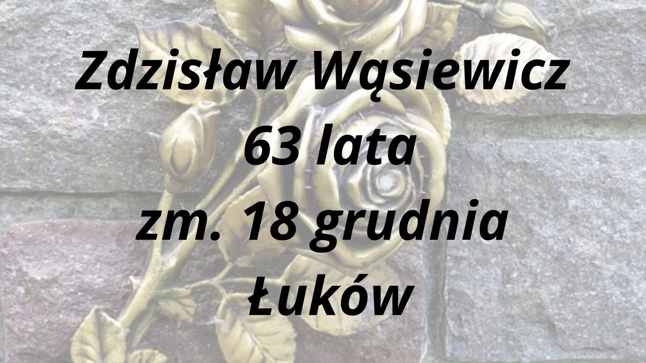 Nekrologi z powiatu Łukowskiego