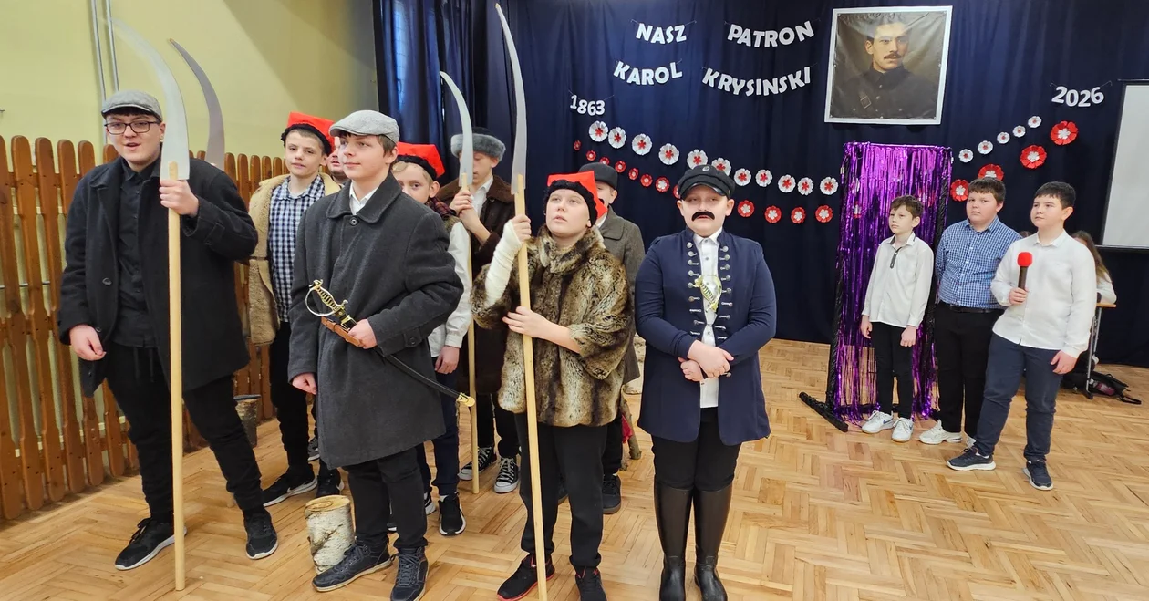 Jubileuszowy Dzień Patrona w PSP im. Karola Krysińskiego w Rudnikach - Zdjęcie główne