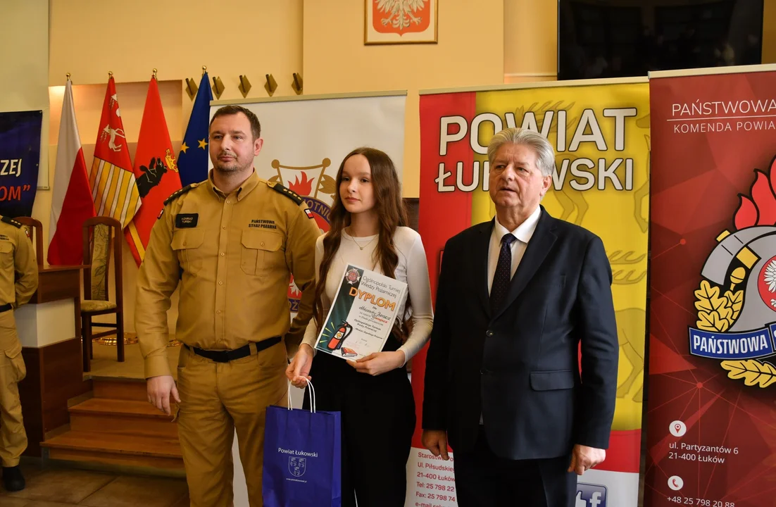 Powiatowy Ogólnopolskiego Turnieju Wiedzy Pożarniczej w Łukowie