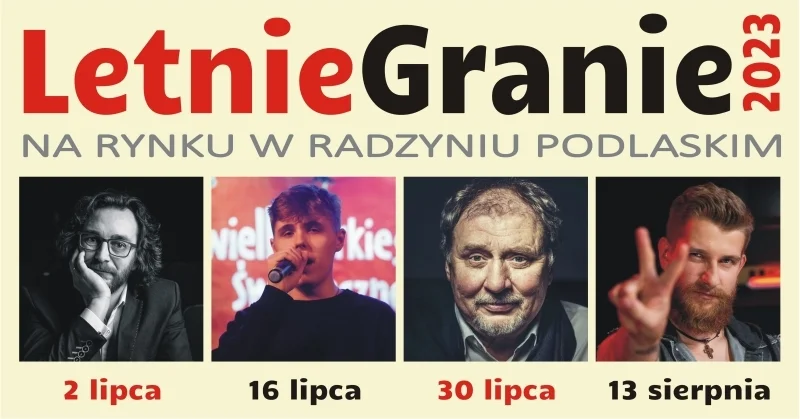 Letnie Granie i Kino pod Chmurką. Radzyński Ośrodek Kultury przygotował atrakcje na lato - Zdjęcie główne