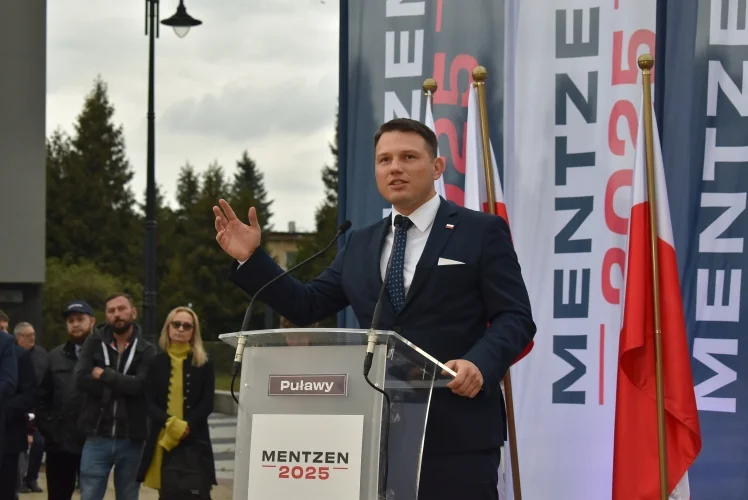 Sławomir Mentzen w Puławach szukał poparcia - Zdjęcie główne