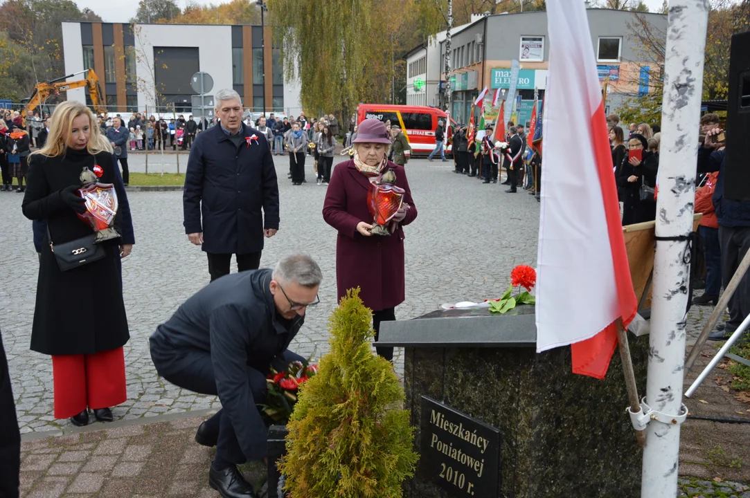 Obchody 105. rocznicy odzyskania niepodległości w Poniatowej