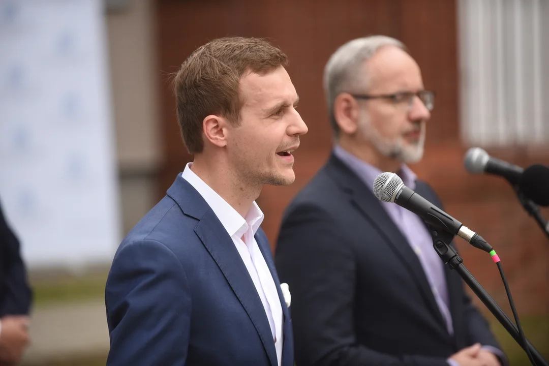 Konferencja prasowa Adama Niedzielskiego w Lublinie