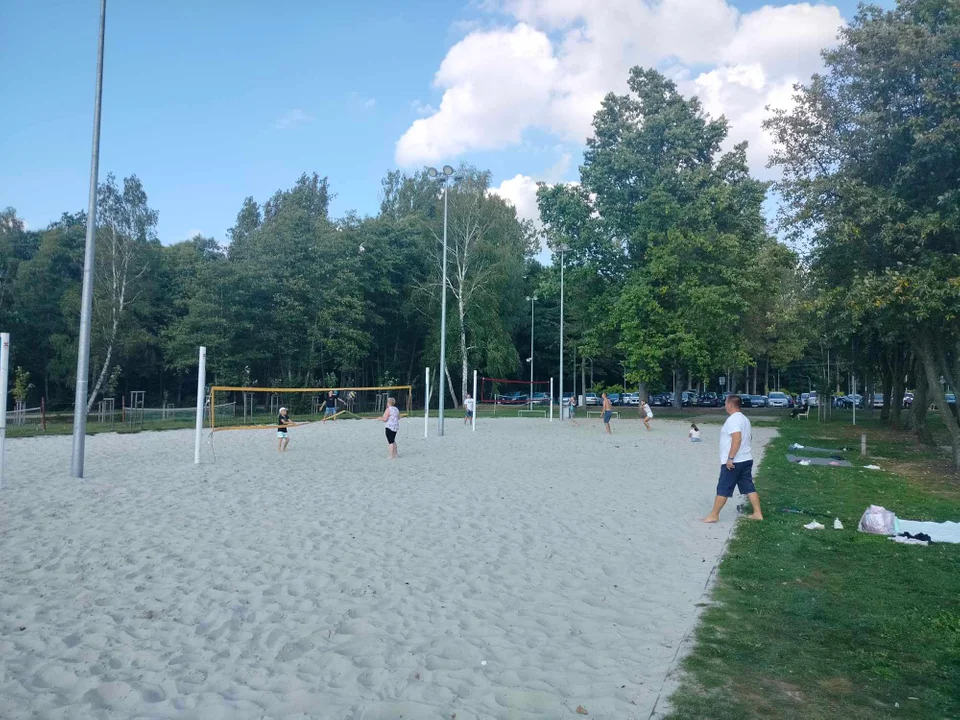 Jeszcze plażujemy nad Zalewem w Łukowie