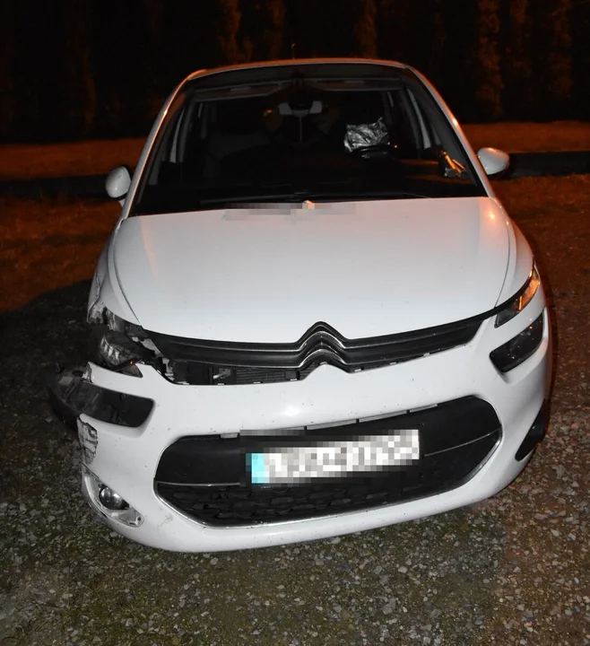 Pow. radzyński: Pijana wjechała w ogrodzenie, porzuciła auto i wróciła do domu. Zbudziła ją policja