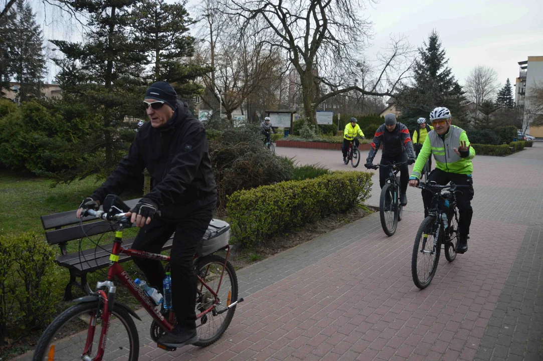 Pierwszy trening Puławskiej Grupy Rowerowej