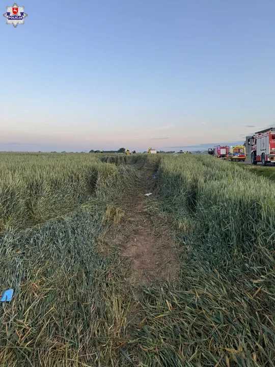 Lubelskie: Dachował i wypadł z Audi. Znaleźli go, gdy spał w zbożu