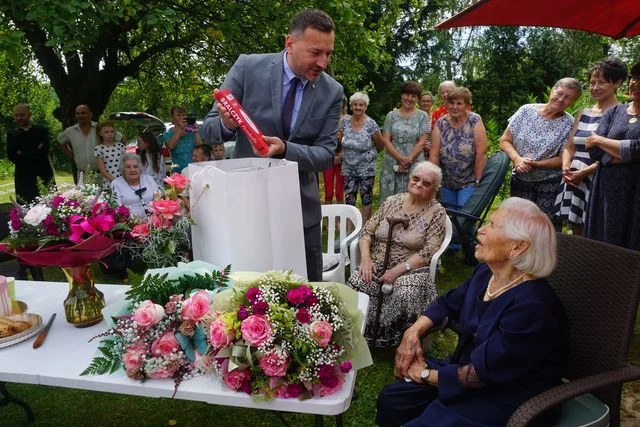 100 - lecie urodzin mieszkanki gminy Nałęczów