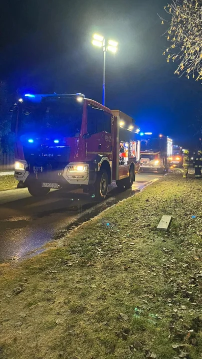 Pożar domu w Wierzbówce