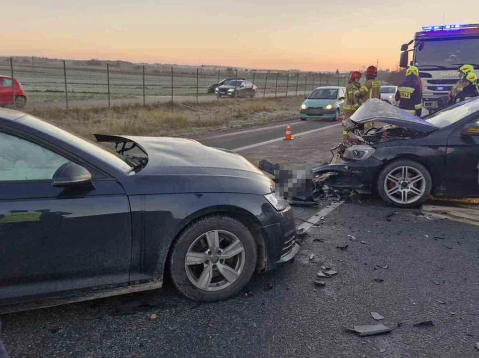 Lubelskie: 6 aut zderzyło się na ekspresówce, 1 osoba w szpitalu. Policja podała szczegóły