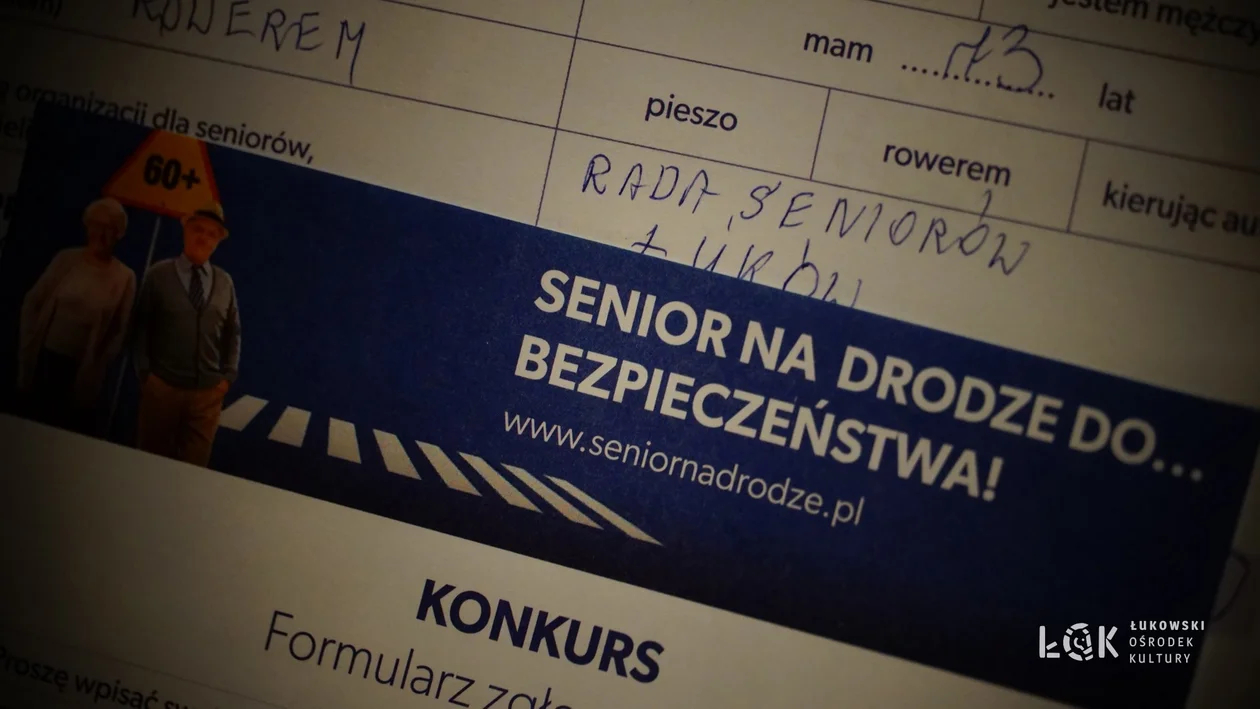 Edukacyjne Warsztaty "Senior na Drodze do... Bezpieczeństwa!" w Łukowskim Ośrodku Kultury