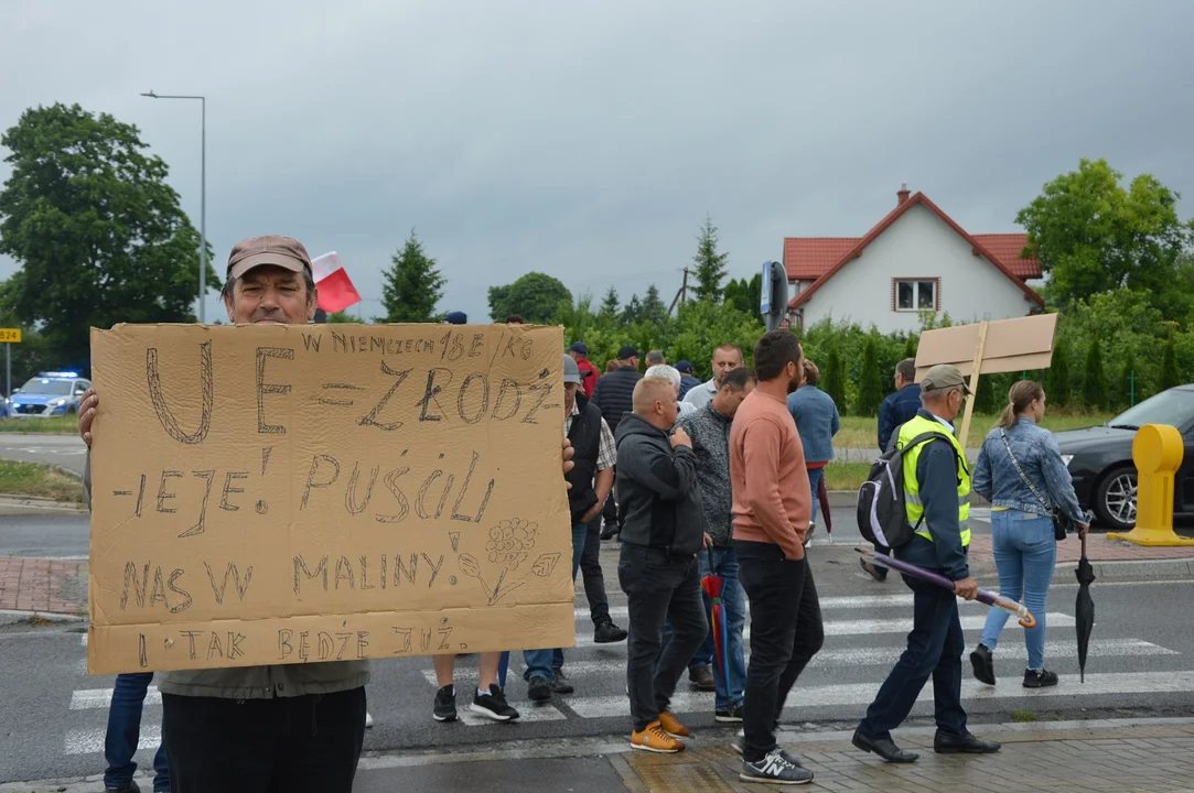 Protest plantatrów malin - dzień 2