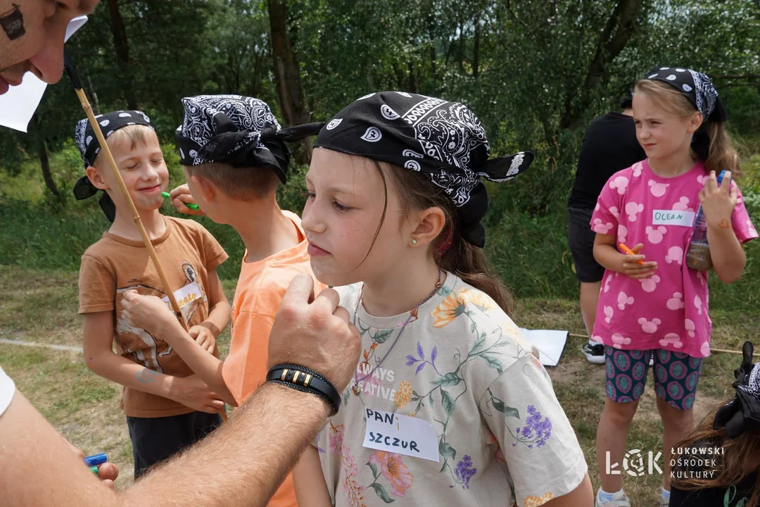 Wakacje ŁOK 2023. Obóz piratów nad Zalewem Zimna Woda