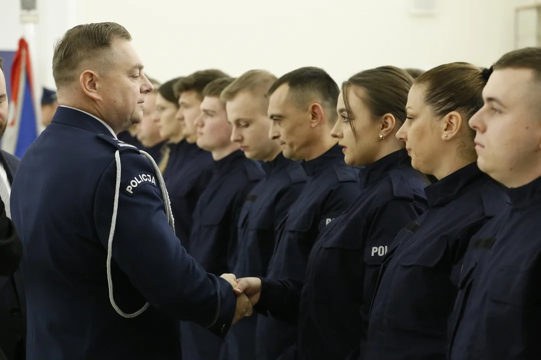 Nowi funkcjonariusze w lubelskiej policji. Złożyli już uroczyste ślubowanie