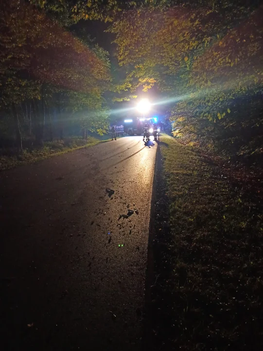 Wypadek drogowy na ul. Opolskiej w Poniatowej