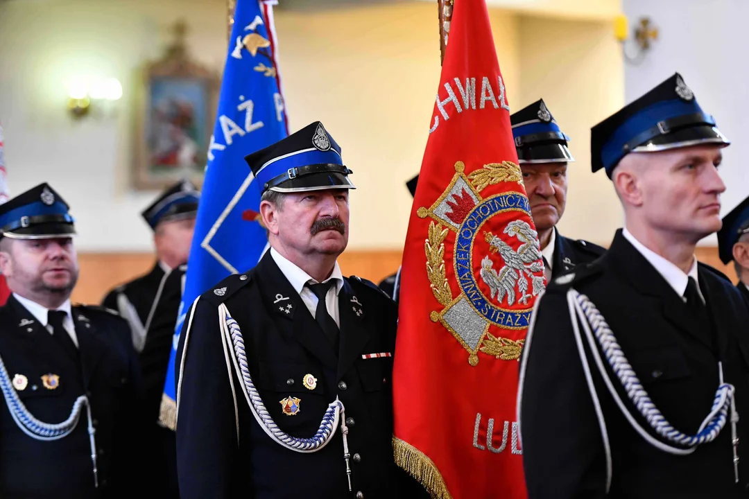 Zarzec Łukowski Msza Św. w intencji zmarłych strażaków z gminy Łuków