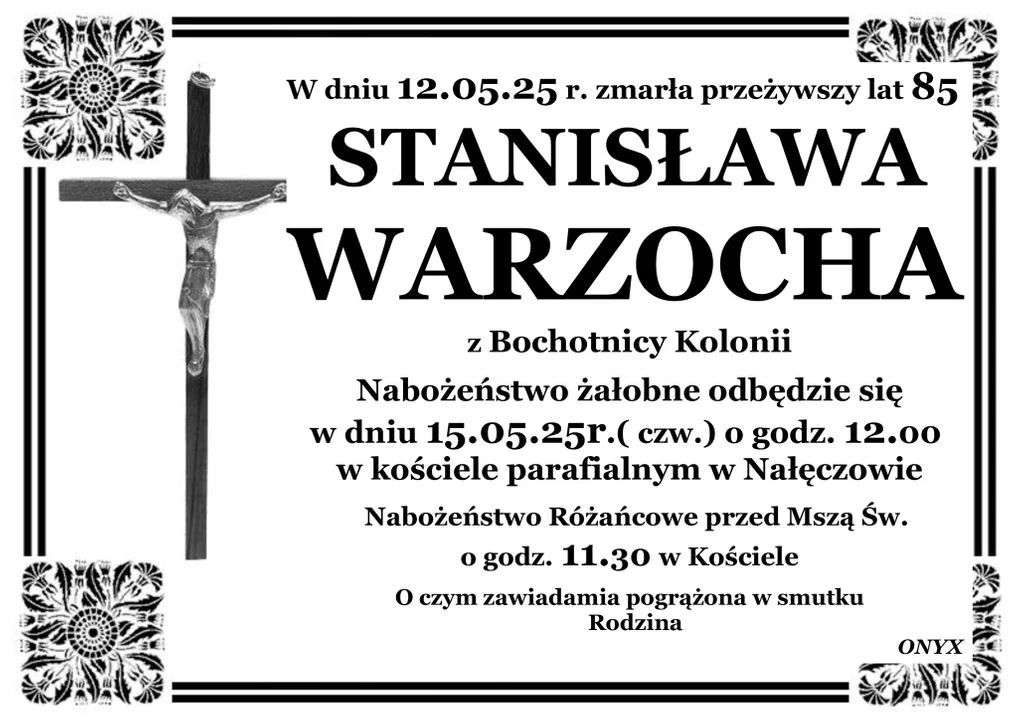 Powiat opolski: Zmarli od 1 do 14 maja
