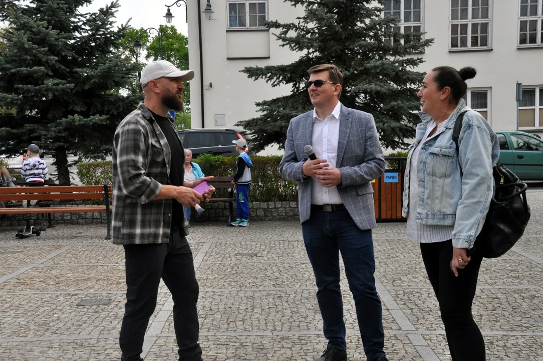 Dawid Andres odsłonił swoją tabliczkę w Radzyniu