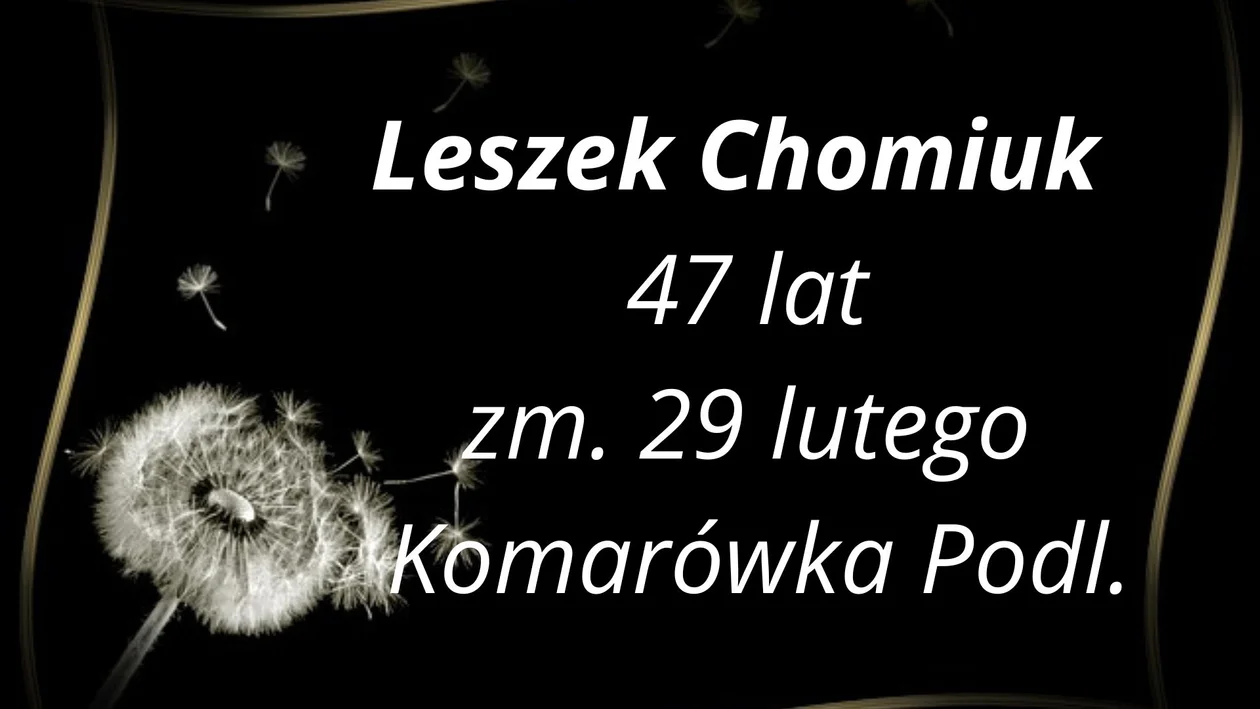 Nekrologi z powiatu radzyńskiego ( 29.02 - 05.03.20024 r.)