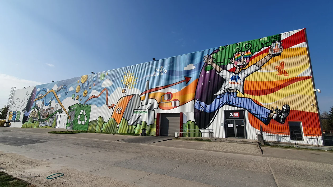 Lublin: Ekologiczny mural na Centrum Recyklingu już gotowy