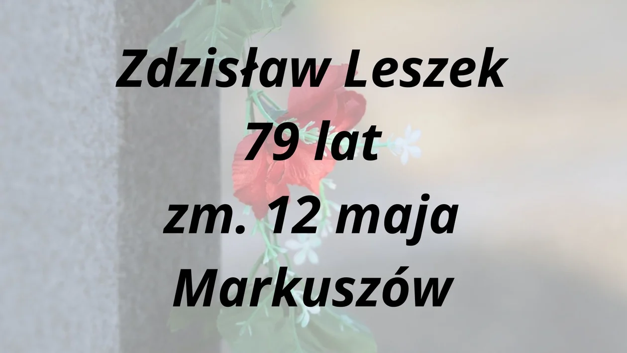 Nekrologi z powiatu puławskiego 12 - 20 maja