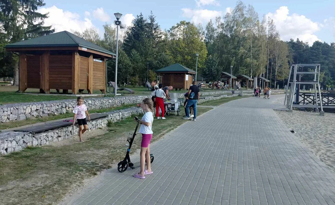 Jeszcze plażujemy nad Zalewem w Łukowie