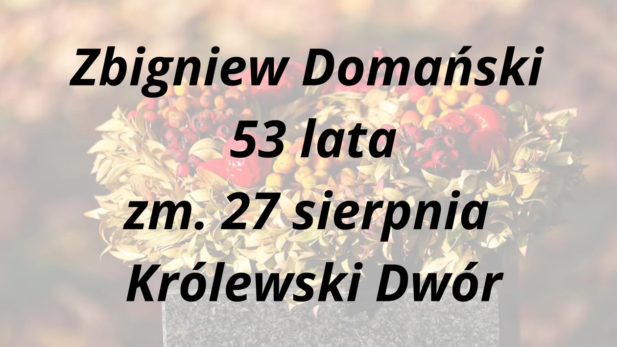 Nekrologi Parczew ( 27.08 - 03.09)