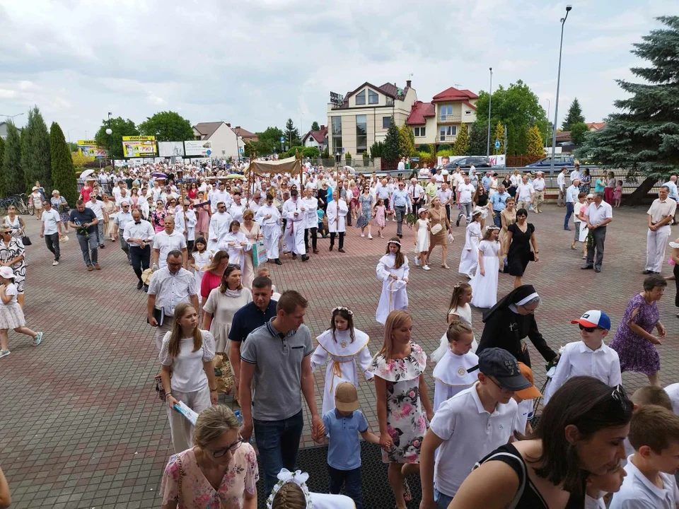 Uroczystość Najświętszego Ciała i Krwi Chrystusa w parafii Świetego Brata Alberta w Łukowie